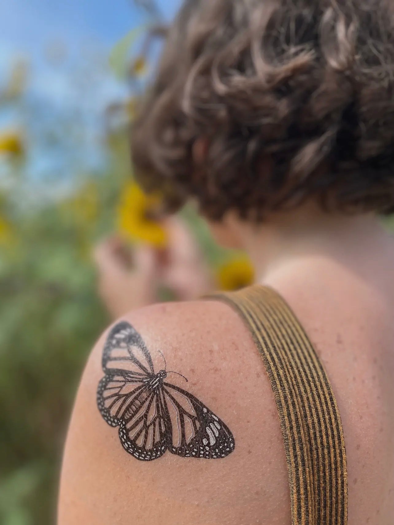 Monarch Butterfly Temporary Tattoo