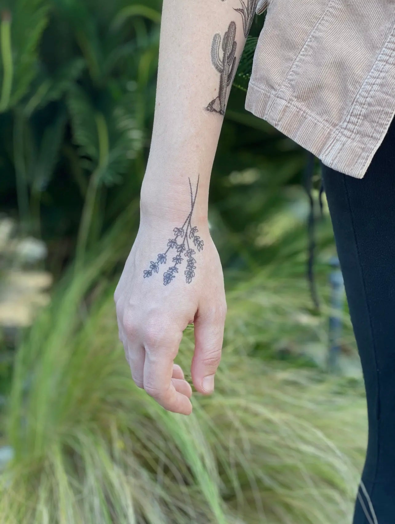 Lavender Twigs Temporary Tattoo