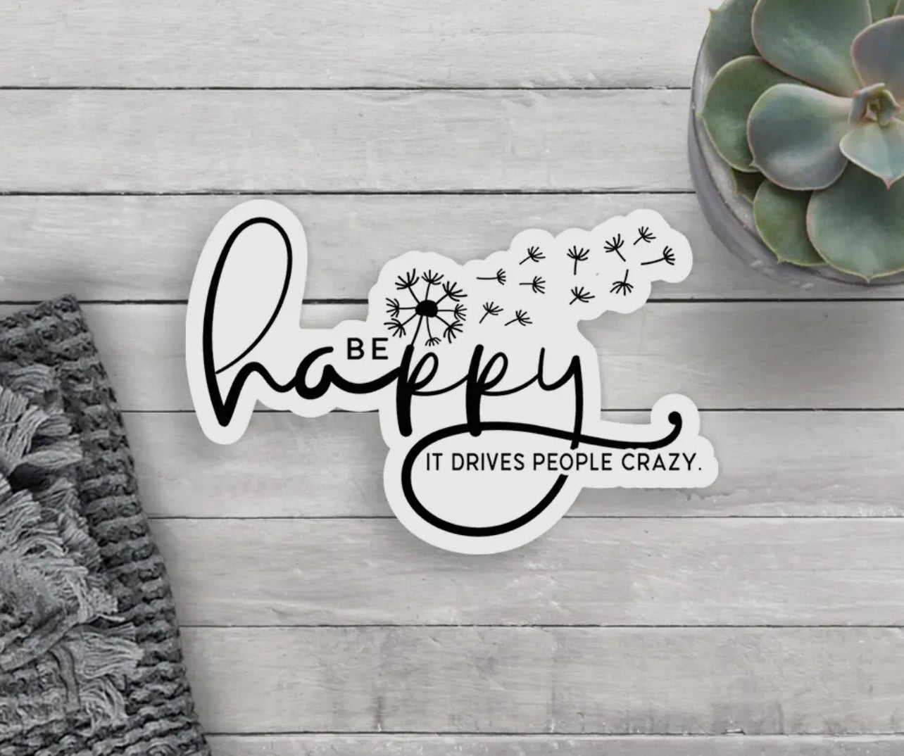 Be Happy Sticker