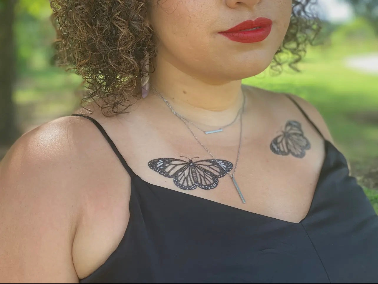 Monarch Butterfly Temporary Tattoo