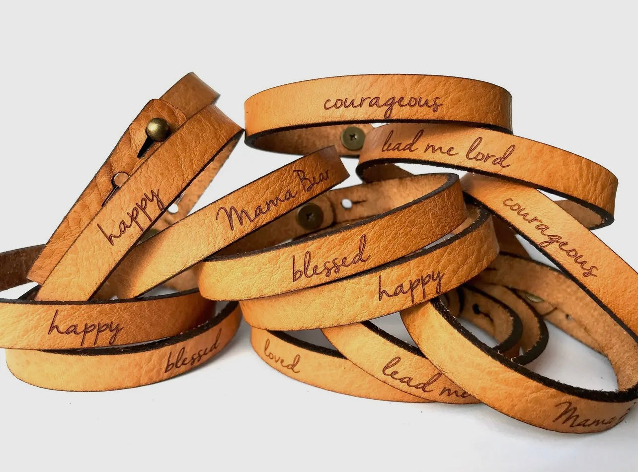 Thin Leather Bracelet