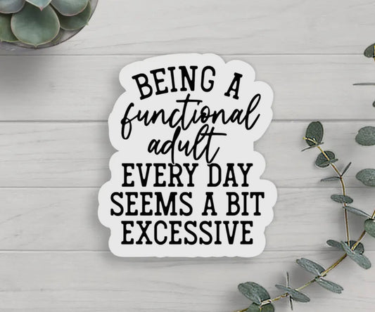 Functional Adult Sticker